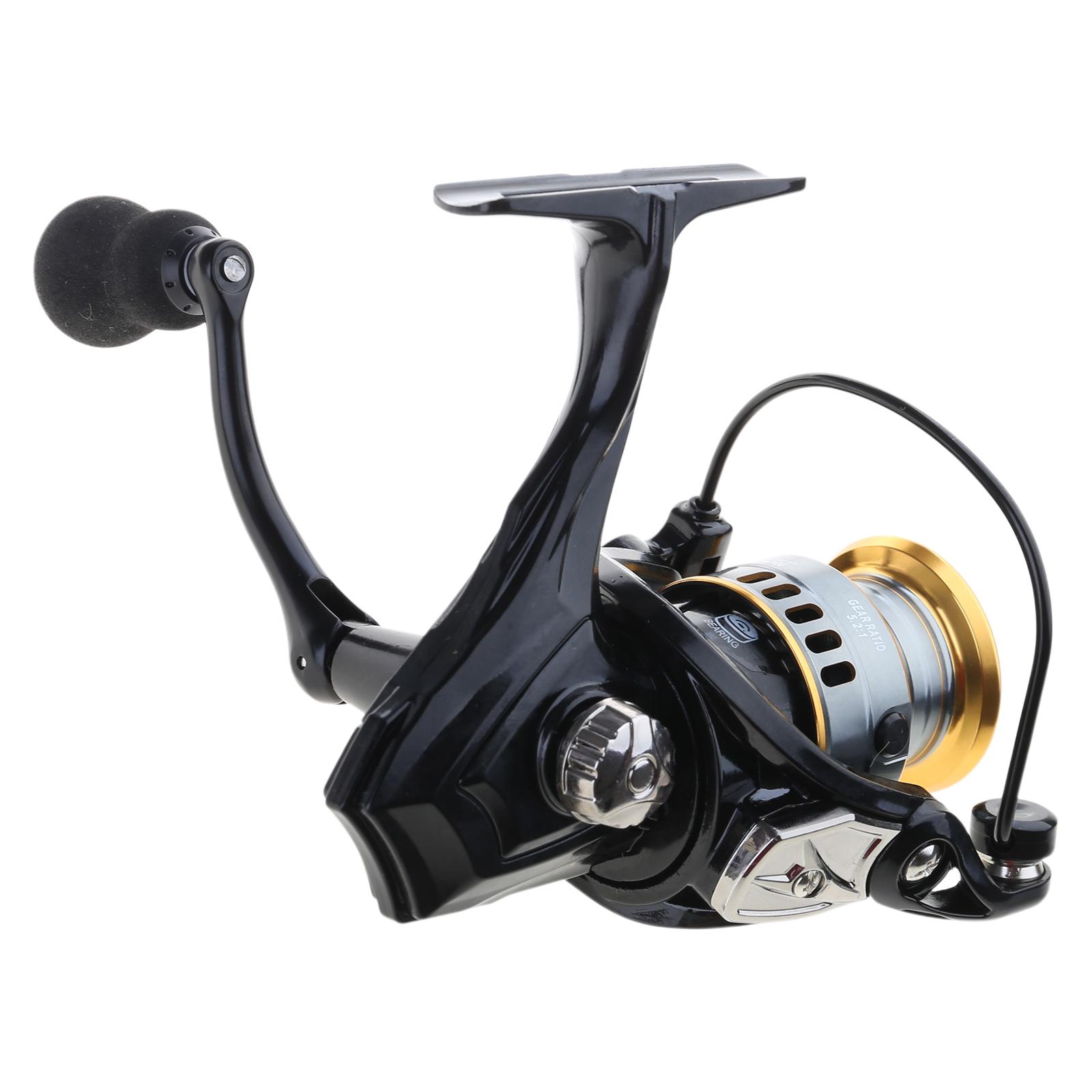 Handle Interchangeable Fishing Reel HE1000-7000 5.2:1 Gear Ratio Fishing Reel 22LBs Drag Fishing Reel
