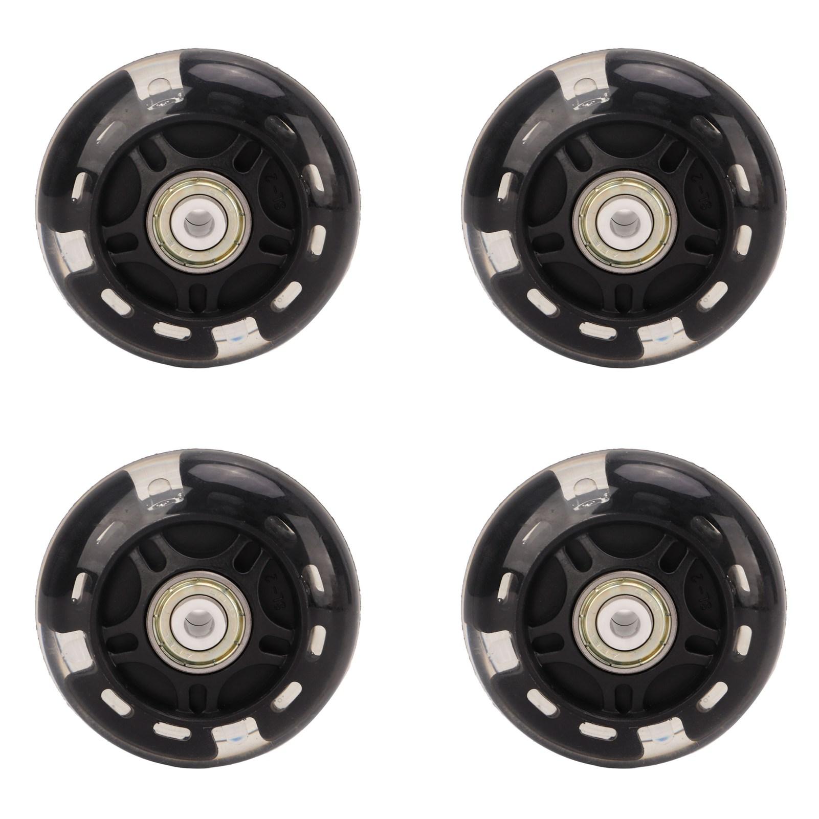 

4 PCS Inline Skate Flash Wheel Roller Skate PU Wheels Replacement Skate Wheels 69mm