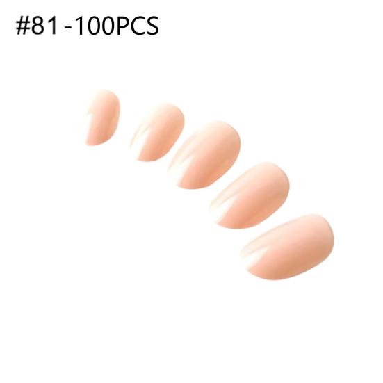 100 unidades de pontas de unhas DIY de plástico cobertura completa extensão de unha falsa decoração de manicure