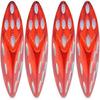 6 Sided Dice Set Dice Rounded Translucent Color Dice Board Game Teaching Math Dice Set (10 Pieces Red) Tw