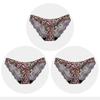 Women's Seamless Underwear Leopard Intimate Women Sexy Lace Black Floral Panties Seamless Panty 3 Pcs/set