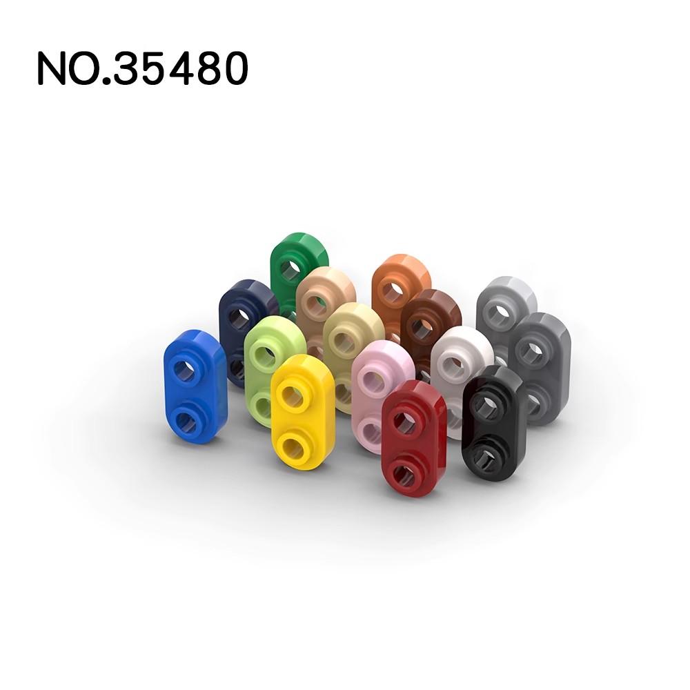 20pcsMOC 35480 Plate 1 X 2 Rounded with 2 Open Studsr for Building Blocks Parts DIY Educational Tech Parts Toys
