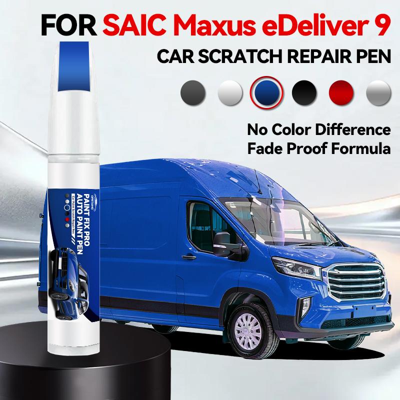 Paint Repair Pen Touch Up Scratch Remover DIY Auto Accessories For SAIC MAXUS EDeliver 9 Aurora Silver Black Blanc White Blue