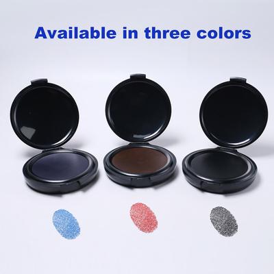 2Pcs Portable Fingerprint Ink Pad Thumbprint Ink Pad Non-Fade Waterproof Pocket-Size Mini Quick-Dry Stamp for Bank Contracts Use