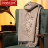 Shanghai Story 100% Wool Embroidered Shawl Scarf
