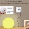 LED Glowing Ball Light, 8-Inch Cordless 16 Color Changing and 4 Light Modes Kids Night Light, Rechargeable & Dimmable Mood Lamp with Remote Control,