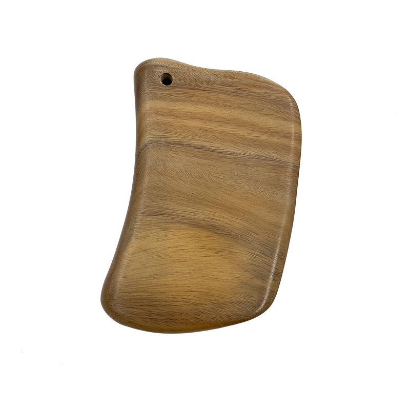 Grünes Sandelholz Gua Sha Brett für Ganzkörper- & Gesichtsmassage, Verdicktes Holzhandwerk