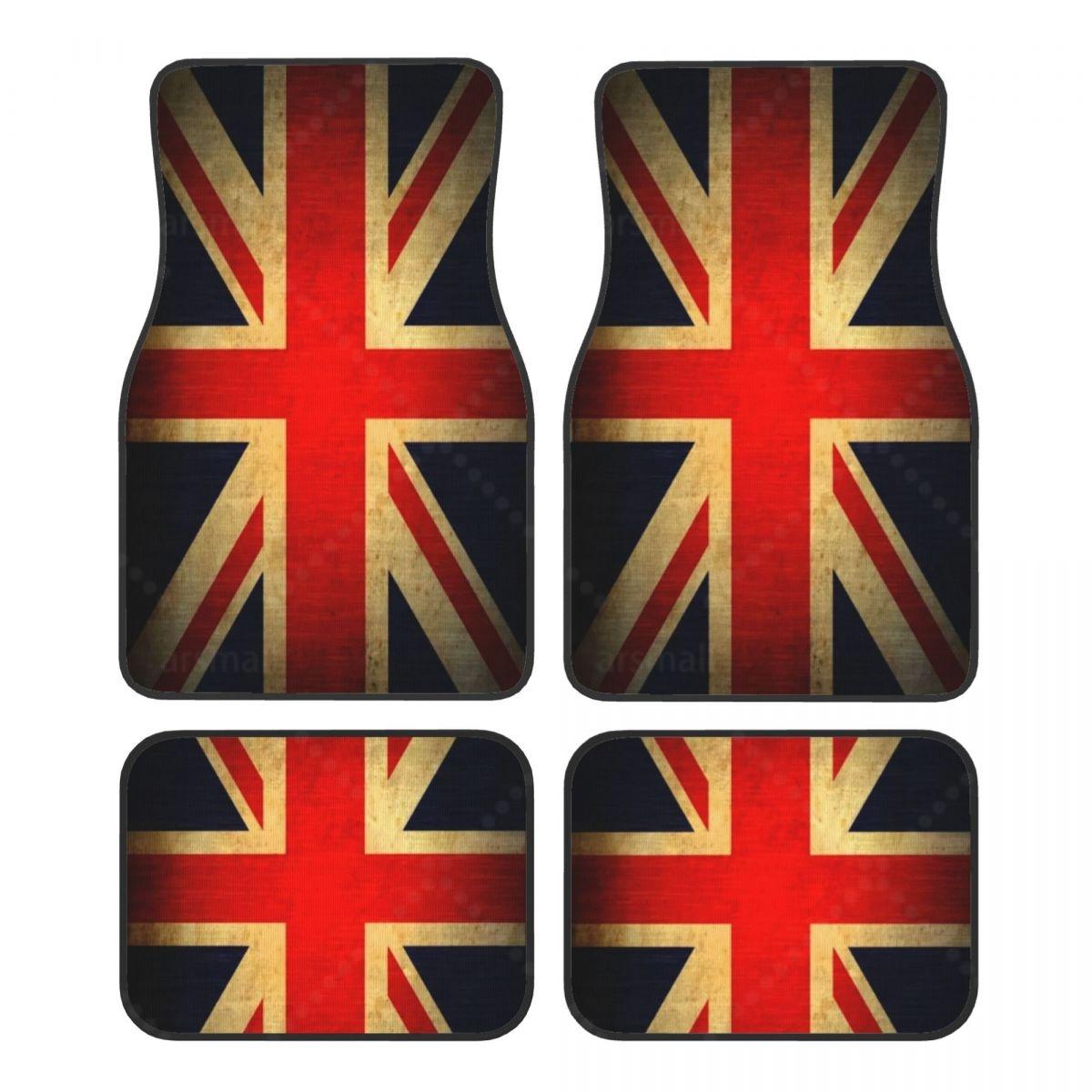 

Custom Made Car Floor Mats Front & Rear Set Union Jack for Mini Cooper 2007-2023 R55 R56 R57 R60 R61 F54 F55 F56 F57 F60 Clu 4XL