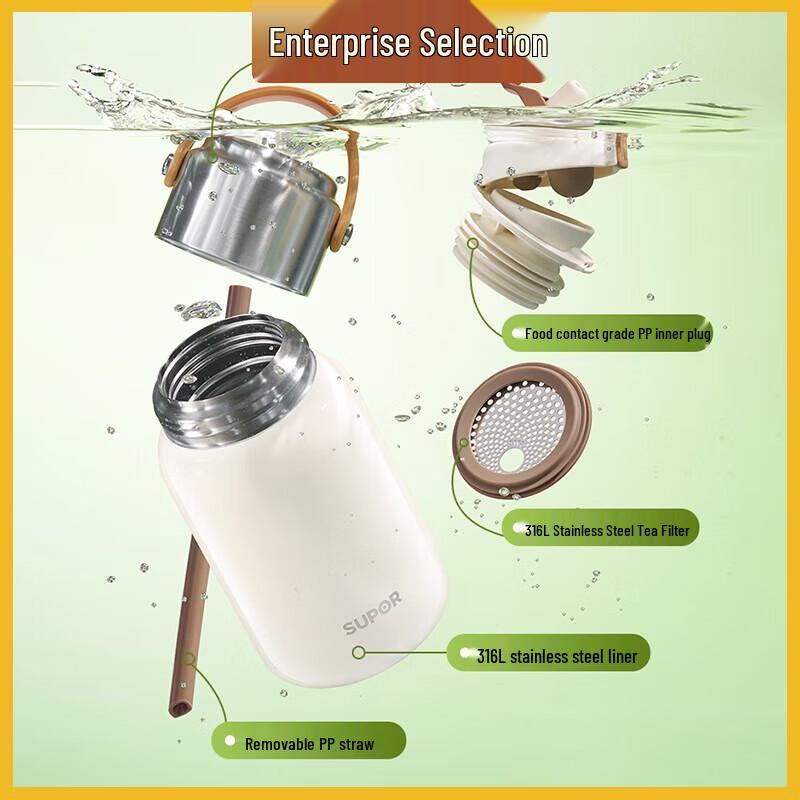 SUPOR Multi-Drink 700mL Insulated Travel Mug