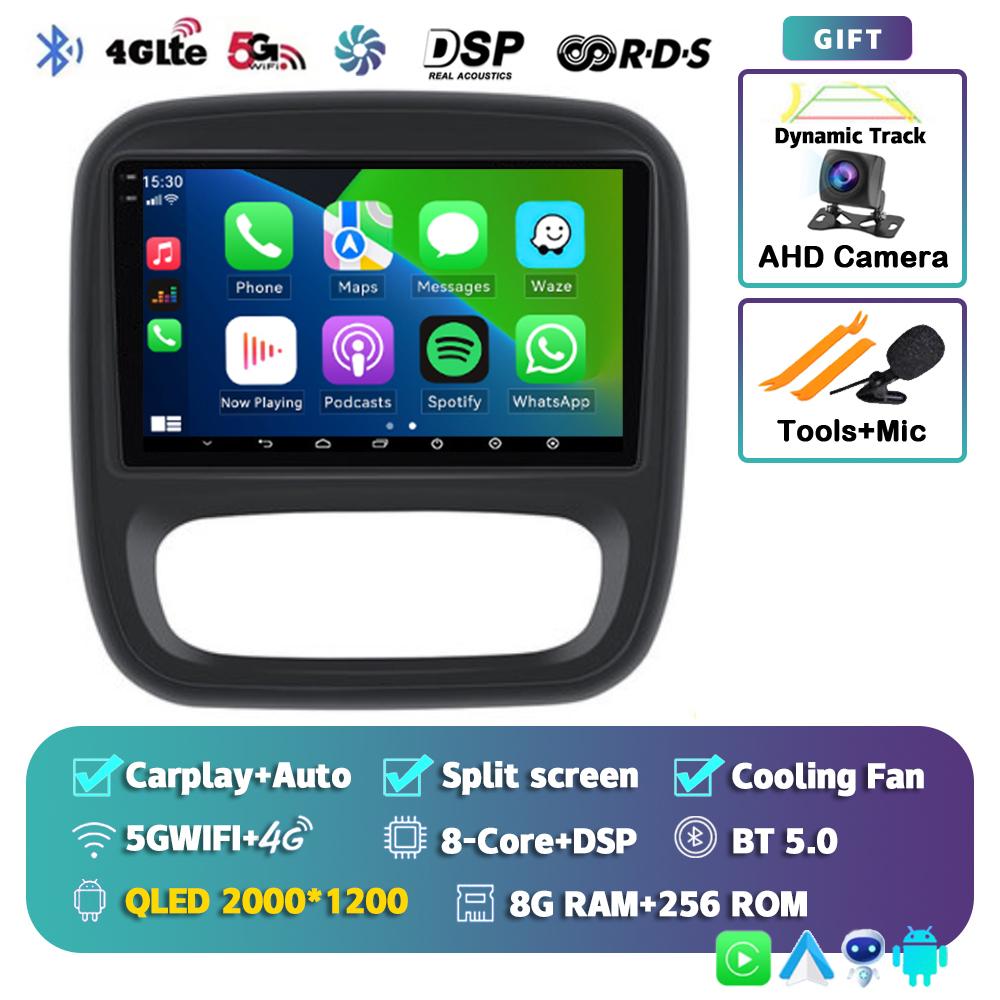 Android 14 Auto Car Radio For Renault Traffic 3 2014-2021 For Opel Vivaro B 2014-2018 Multimedia Video Player Navigation GPS DSP