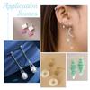 60Pcs 3 Color 304 Stainless Steel Ball Stud Earring Post with Loop with 60Pcs 3 Color 304 Stainless Steel Ear Nuts Mixed Color