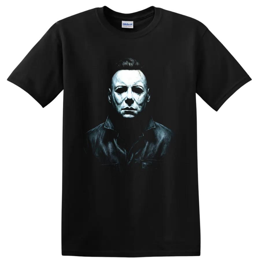 Michael Myers Halloween Horror Movie Mask Portrait Graphic T Shirt Classic Tee