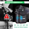 OWVZ1 Portable Leather Car Key Protective Case Key Organizer Bag Badge Accessories For KIA K5 K2 Optima Soul Spectra Niro Cadenza