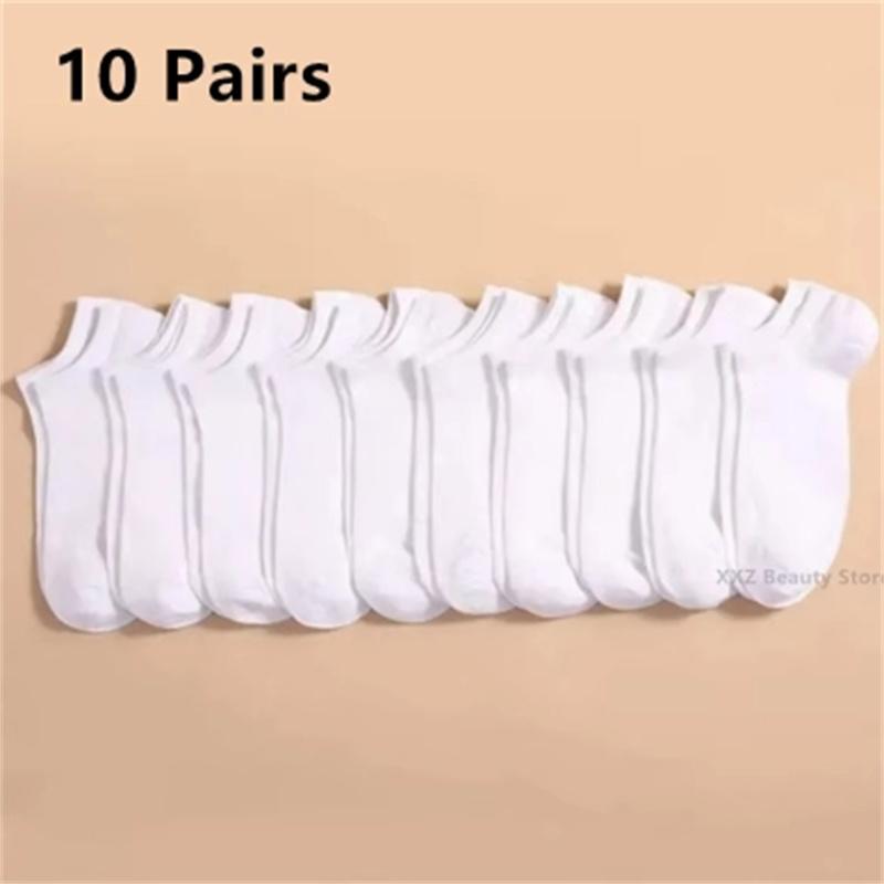 1/10/20/50/100 Pairs Boat Socks For Women Men Invisible Low Cut Silicone Non-slip No-show Ankle Socks Casual Breathable Socks