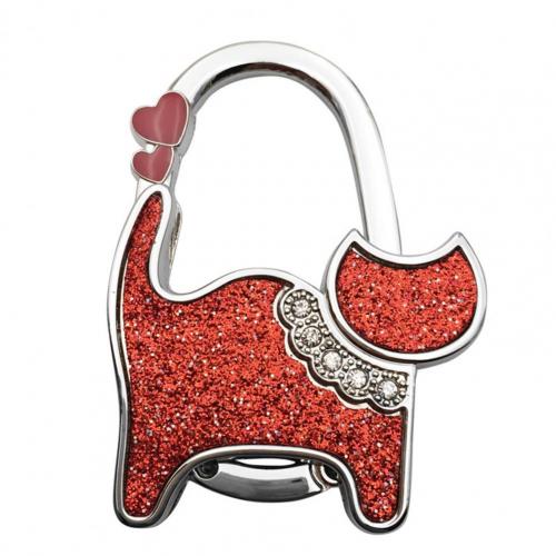 Durable Handbag Hanger Cats Shaped Bag Hanger Folding Non-slip Saving Space Table Purse Rack