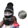 3PCS Women Beanie Hat Pom Bobble Scarf Set Knitted Winter Warm Snow Ski Cap Gift