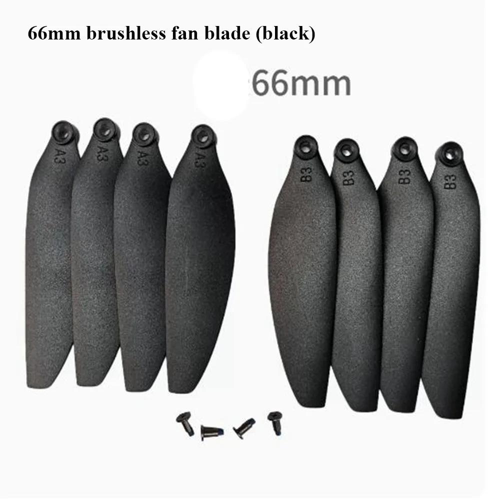 New Universal Folding Propeller Blades 58mm/66mm Black Remote Control Drone Parts Plastic Quadcopter Spare Blade