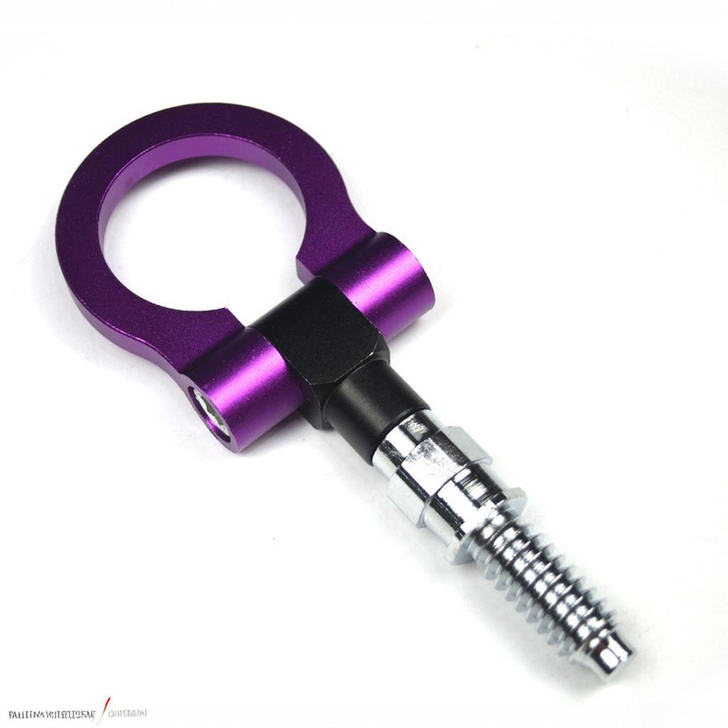 Universeller Auto Abschlepphaken Robust Verschleißfest JP/EU Stecker Aluminiumlegierung Frontstoßstange Anhängerschlaufe Abschleppring Haken Autozubehör