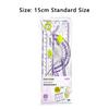 4pcs Soft Silicone Straight Ruler Non Slip Triangle Rulers Simple Stationery Ruler  School Office