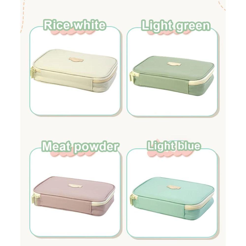 Large Capacity Pencil Cases Multi-function Zipper Pencil Bag Stationery Storage Box  Cosmetics Bag