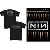 2026  Homens Mulheres Vintage Top Moda Verão Tendência Camiseta Espiral Descendente Banda Nine Inch Nails Camiseta de Algodão com Estampa Streetwear Hip Hop Top