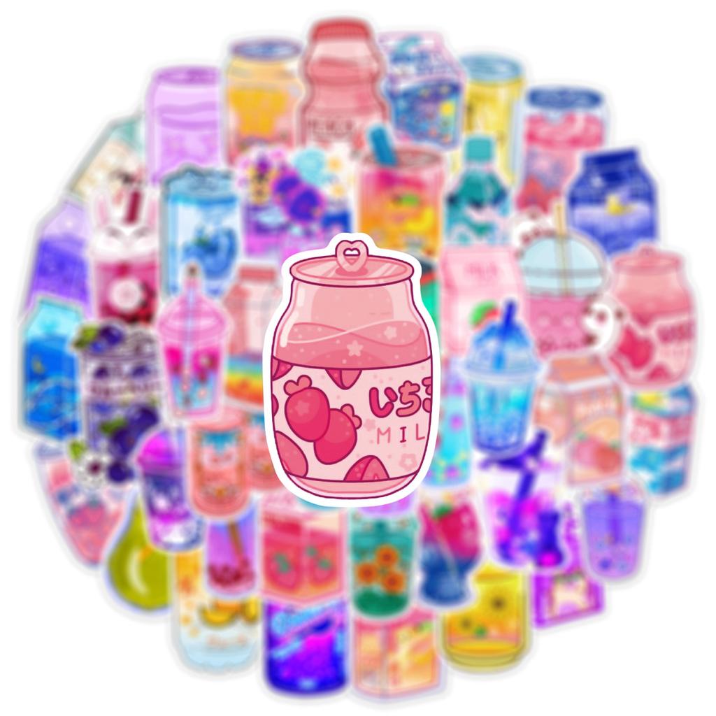 10/25/50 szt. Urocze Kawaii Styl Ins Naklejki na Napoje Graffiti do Bagażu Podróżnego Bidonu Lodówki Telefonu Laptopa Scrapbookingu