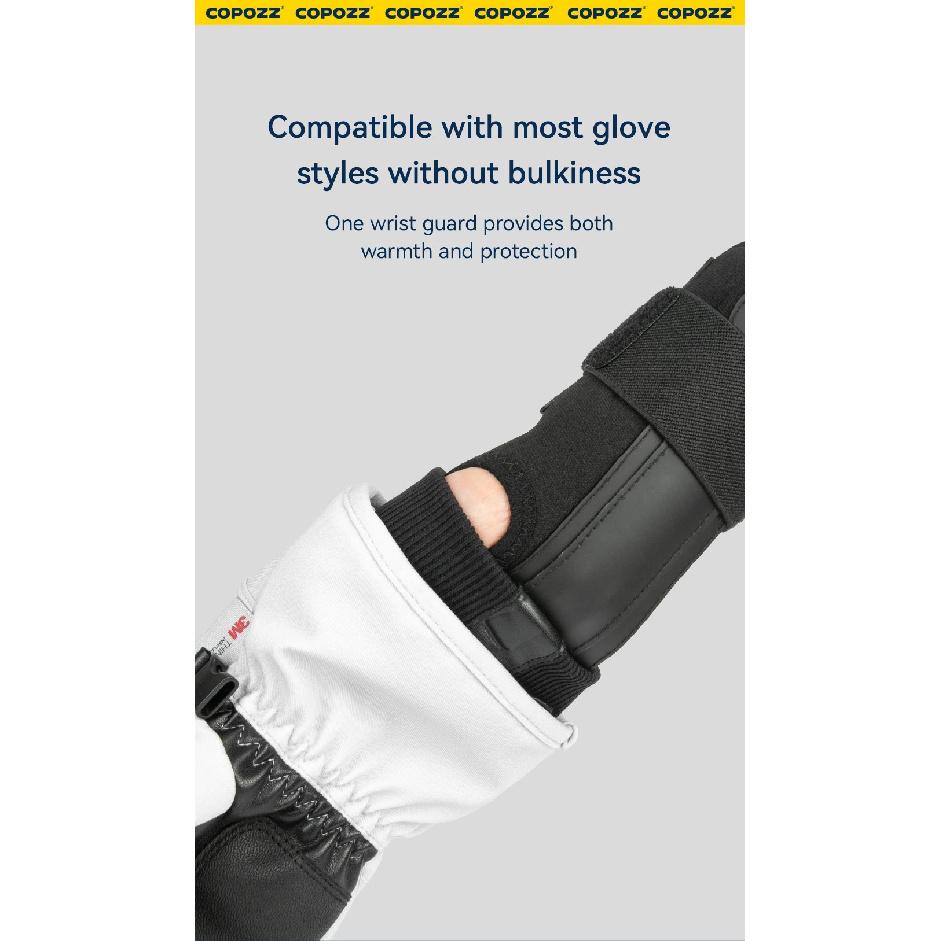 COPOZZ One Pair New Adult Ski Wrist Guard Snowboard Elastic Palm Protection Professional Men Women Skiing Protective Equipment