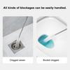 Telescopic Pipe Dredge Retractable Stainless Steel Unclogger Bathroom Drains Deep Blockage Cleaner with Spiral Bristles Pipe Cleaner