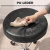 Pu Leather Roll Stool Height Adjustable Salon Stool With Padded Seat Rotating Beauty Stool On Wheels