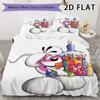 Diddl Pattern Bedding Uilt Set Uilt Cover Pillowcase Home Decoration Birthday Gift (1 * Duvet Cover + 2 * Pillowcase  Without Core)