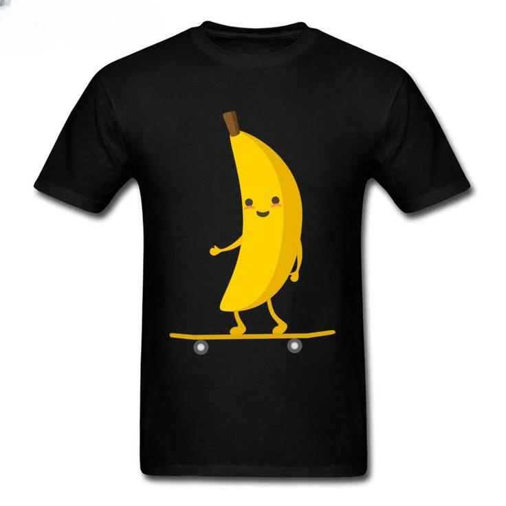 

Fun Banana Graphics Clothing Trend O Collar Short Sleeve Quick Drying Top Youth Vitality Hip Hop Funny Boy T-Shirt XXXXXL чёрный