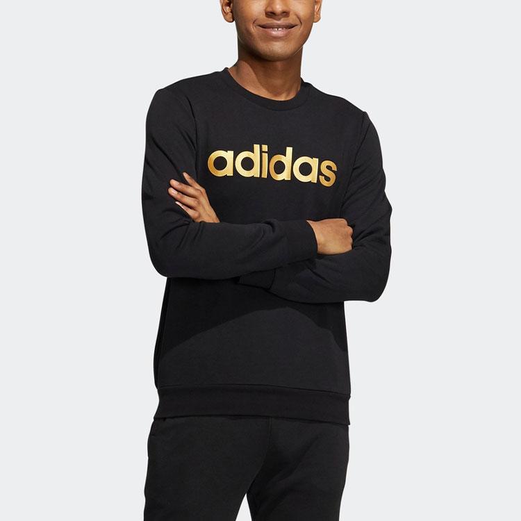 Adidas Neo Essentials Branded Sweatshirt Men Tops Black HD4691