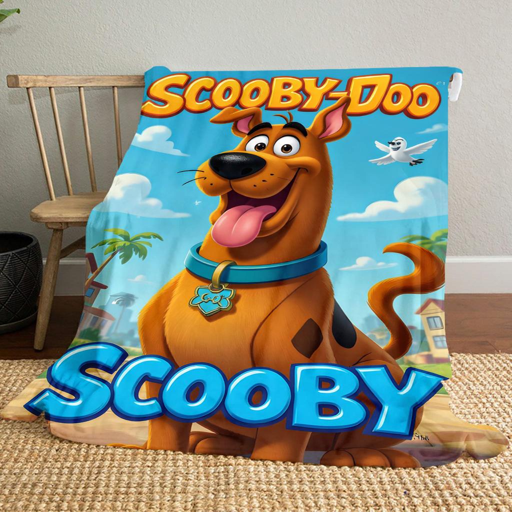 Halloween fantasy comedy adventure cartoon movie Scooby-Doo blanket soft home furnishing nap decoration four seasons warm Sherpa blanket U12