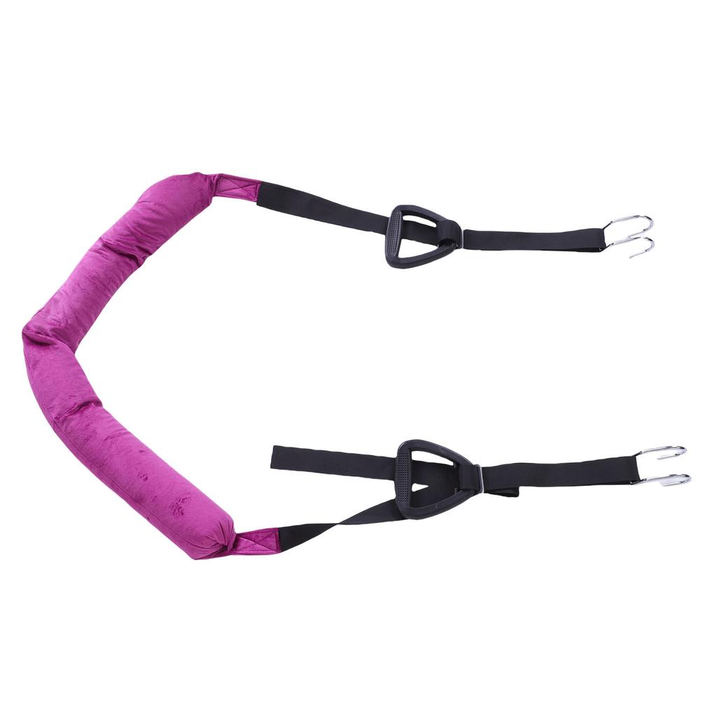 Écarteur de traction dorsale suspendu Conception confortable à double crochet Sangle réglable pour étirement de la taille, du dos et des jambes