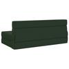 Folding Sofa Bed Dark Green 152 x 86.5 x 60 cm Fabric