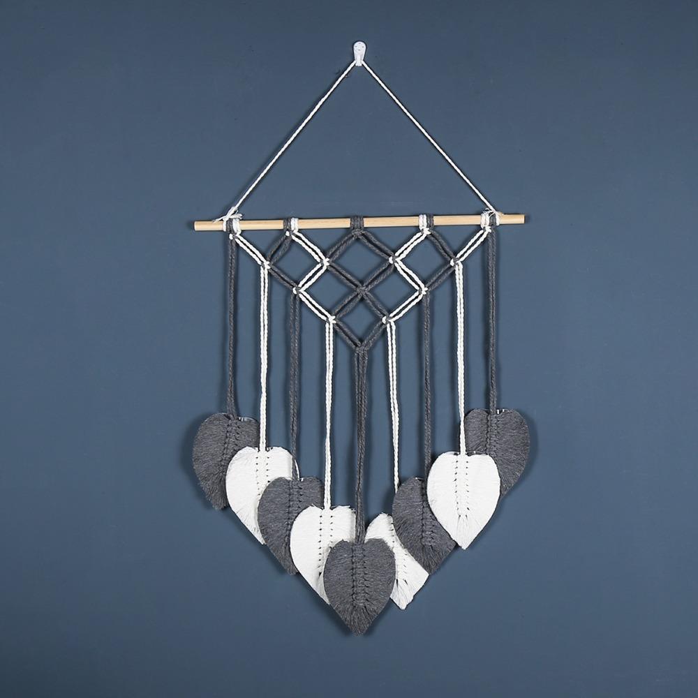 Tassel Leaf Bohemian Woven Tapestry Nordic Style Wall Hanging Ornament Home Decor