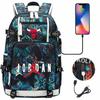 3 Piece School Backpack Set for Students Large Capacity Oxford Cloth Schoolbag with Shoulder Strap and Pencil Case