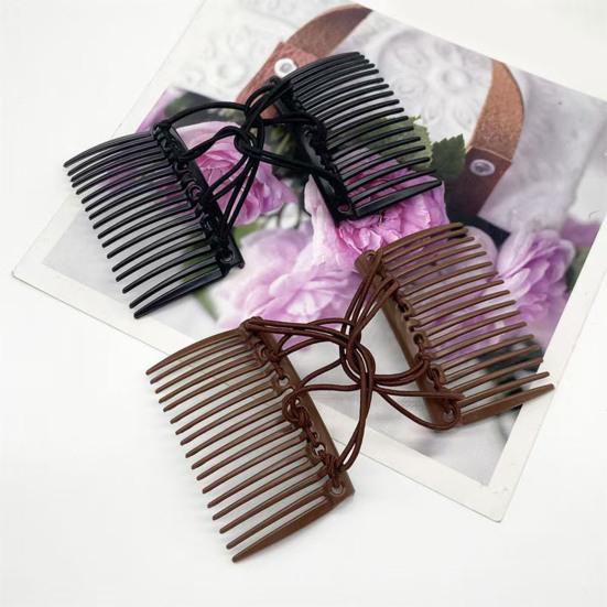 Women Hair Comb Elastic Rope Design Non-Slip Hair Comb Yoga Running Makeup Versatile Hair Accessories