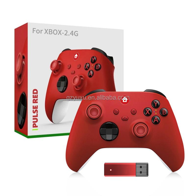 YUXU USB Wireless 2.4GHz Game Controller with Ergonomic Design and Dual Vibration for PC for One/S/X Android TV Box