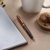 Sheaffer 100 9374 Coffee Edition Matte Brown Ballpoint Pen with Regal Brown PVD Appointment and White Dot of Excellence