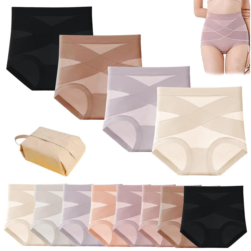 High Waist Shaping Underwear Seamless Breathable Tummy Control Panties Lightweight Comfortable Fit for Daily Wear