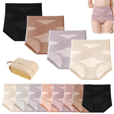 High Waist Shaping Underwear Seamless Breathable Tummy Control Panties Lightweight Comfortable Fit for Daily Wear