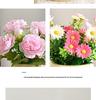 Sunflower Artificial Flower Arrangement - Small Potted Plants & Plastic Bouquets for Living Room and Dining Table Decor