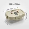 Plastic Sealed Preservation Box With Lid&Handle Stackable Meat Fresh-keeping Fruit Vegetable Storage Container Microwaveable