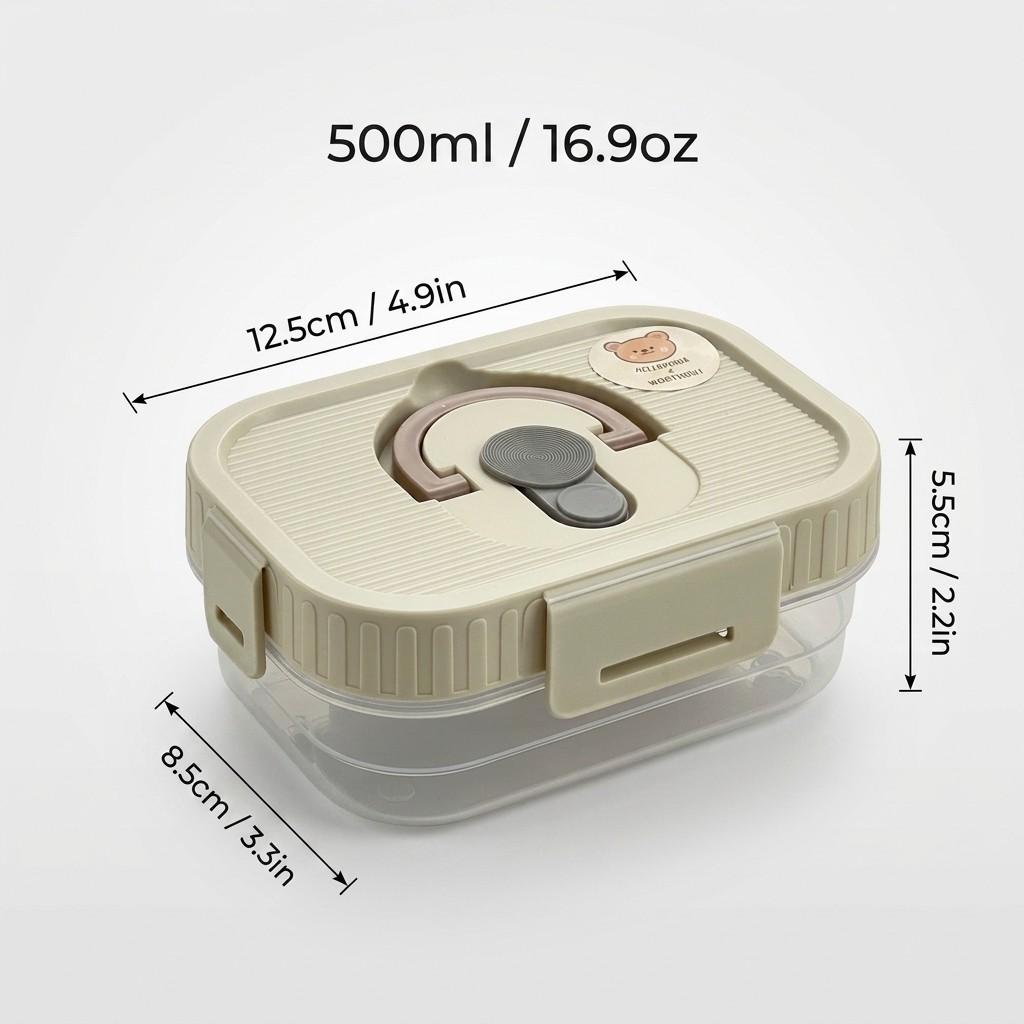 Refrigerator Storage Box Stackable Clear Plastic Food Storage Container Bread Fruit Vegetable Fresh-keeping Box With Handle&Lid