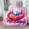 1pc Stitch Printing Blanket - Soft, All-Season Throw for Living Room, Bedroom,Travel