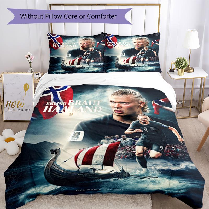 Haaland Quilt Cover Set Perfect for Playroom Machine Washable Perfect Gift for Friends & Family
