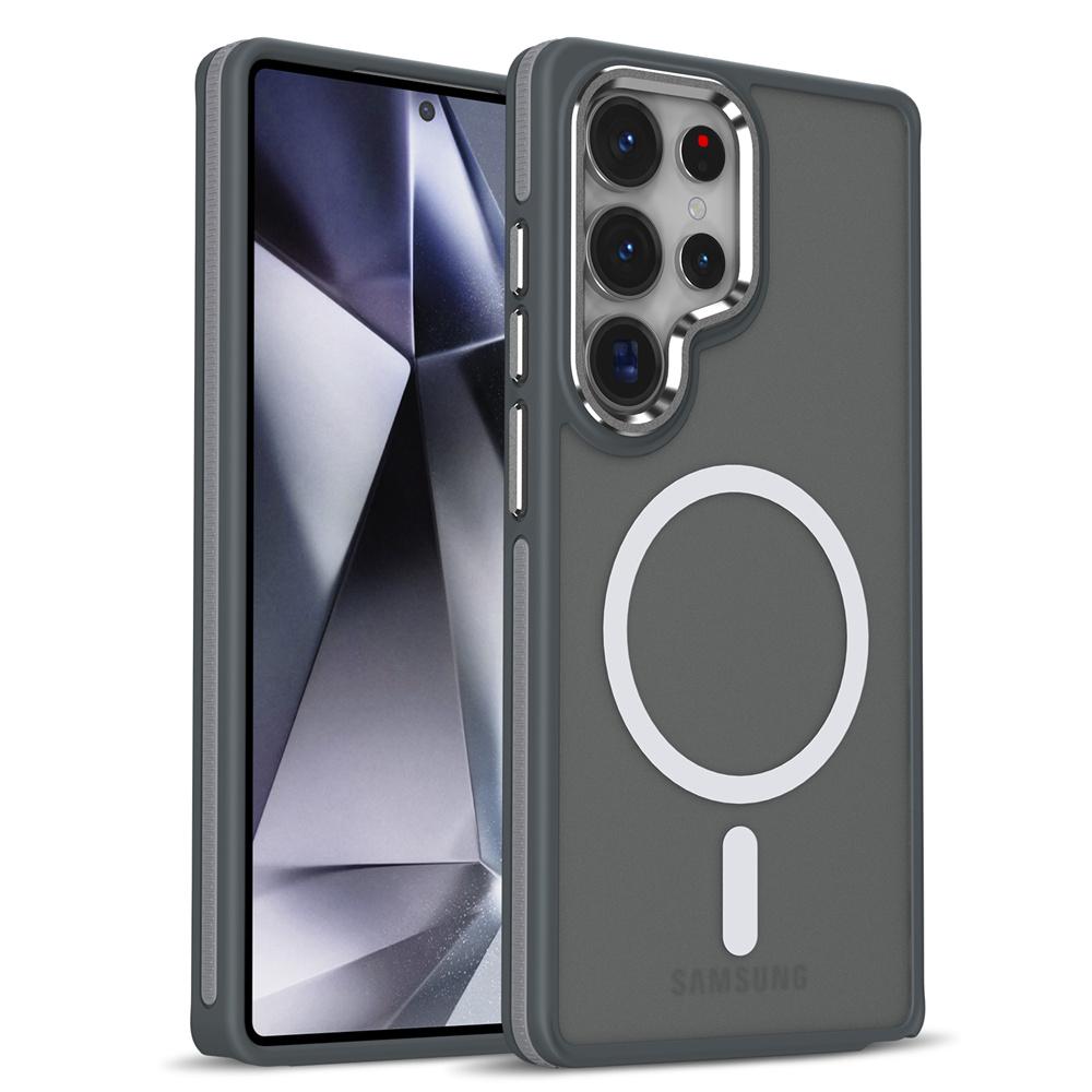 Luxusní magnetický obal Magsafe pro telefon Samsung Galaxy S25 Plus S24 Ultra S23 FE S22, kryt odolný proti nárazům, pro bezdrátové nabíjení