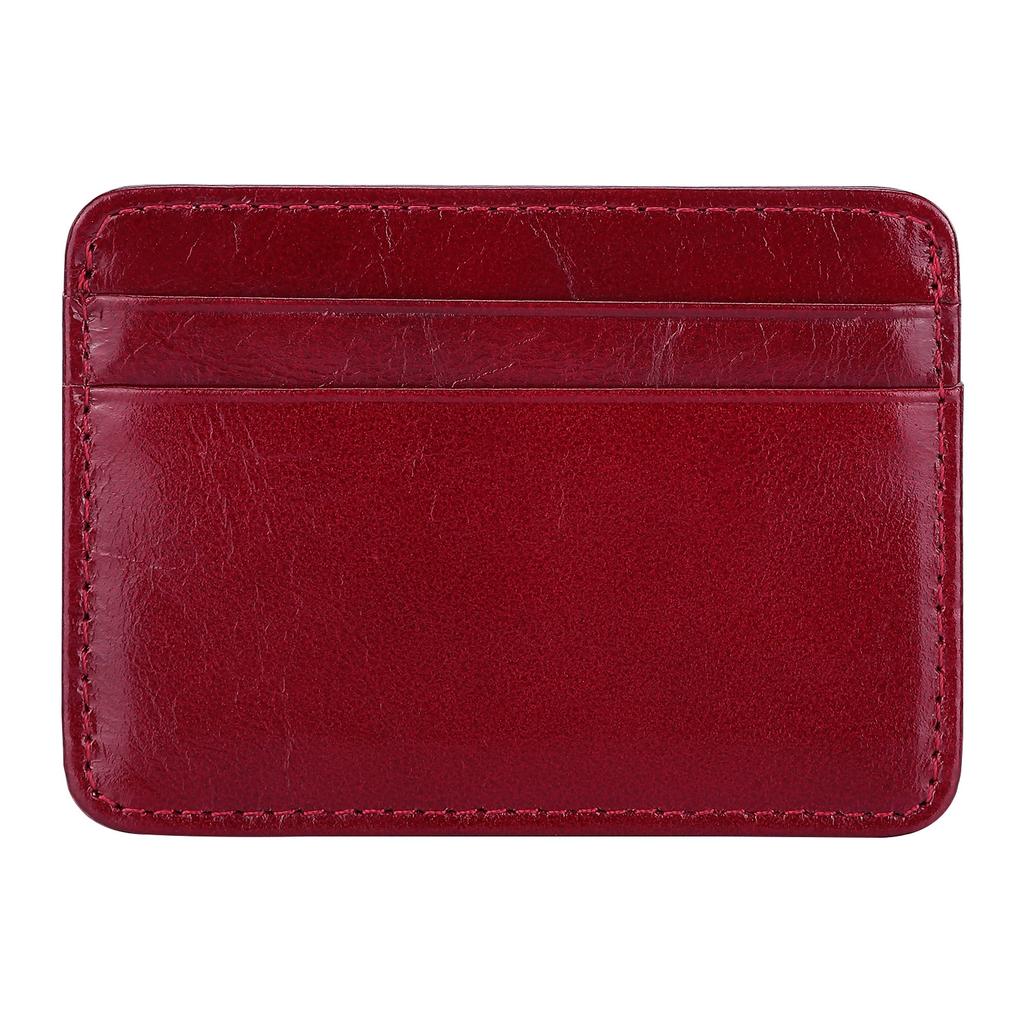 Cow Leather Men's Card Bag Coin Purse Slim Credit Card Holder Wallet For Men and Women ID Card Pocket
