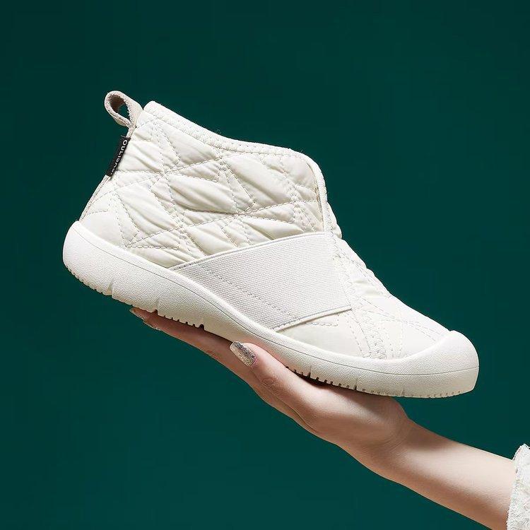 

Non-slip snow boots women s 2025 new winter women s shoes short boots integrated with fleece and thickened thermal cotton shoes 40